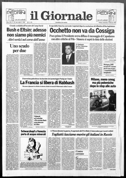 Il giornale : quotidiano del mattino